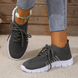 43-Yard Single-Shoe Lace Mesh Sneakers Women's Version Of Lightweight Flat-Bottomed Large-Size