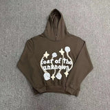 High Street Tide Card Letter Printing Loose Hooded Sweater Suit For Men And