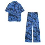 Spring Printed Shirt 2183063 Printed Trousers 2183064