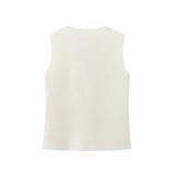 New Knitted Vest Knitted Spliced Medium-Length Half Skirt