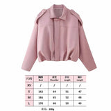 Spring Pilot Jacket Bat Sleeve Zipper Loose Tuffen Jacket Women's Casual