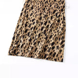 Spring Animal Print Fashionable Short Dress