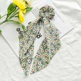 Women Streamers Bohemian Scrunchies Print Elastic Hair Bands Girls Hair Ropes Ties Holder Ponytail Headwear Hair