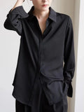 Shirts Women Autumn Office Lady Elegant Solid Casual French Style Unisex All-match Lapel Mujer Long Sleeve Fashion