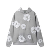Tears Kanye The Same Style Foam Kapok High Street Loose Hooded Sweater Leisure Pants Suit
