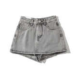 High Waist Slim-fit Splicing Ultra-short Denim Leggings Female Girl Skinny