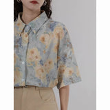 Blouse Women Beach Shirt Blouses for Women Fashion 2024 Women's Summer Blouse Top Female Elegant Social Women's