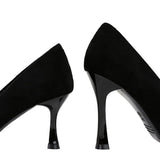 Zingj Fashion Simple Show Thin High Heels Wine Glass With High Heel Shallow Pointed Suede Women's Singles
