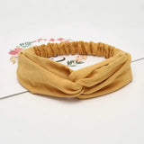 Headband Cross Top Knot Elastic Hair Bands Soft Solid Color Girls Hairband Hair Accessories Twisted Knotted