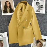 Zingj Fried Street Small Suit Jacket Female 2024 Spring And Autumn New Korean Version Web Celebrity Temperament Small Casual