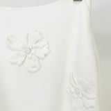 New Star Fashion Sling Vest Blouse Three-Dimensional Floral Half-Skirt Set Two-Piece