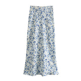 Spring Print Slim Shirt 2580126 Medium Skirt