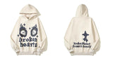 Skull Print Hooded Hoodie Ins Trendy Men's High Street Hoodie In Spring And