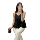 Zingj Ins Summer Niche Versatile Simple Casual Sling Vest Jacket 2024 New Doll Niche