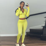 Womens Two 2 Piece Sets Sweatsuits Pink Winter Tracksuit For Women Outfits Long Sleeve Top Pants Suits Black Matching Sets