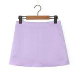 Spring Style Classic Holiday Shorts, Solid Color Shorts, Half Skirt, A-Shaped