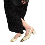 Zingj Thick With Late Night Gentle Baotou Sandals Fairy Shoes 2024 New Spring And Summer Temperament Small Fragrant Wind Single Shoes-Outfit