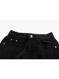 Long Denim Skirt Vintage Fashion High Waist Skirt Gothic Y2K Streetwear Korean Female Split Bandage A-line Jeans