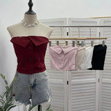 Babes Cowboy Breast Sling Sling Vest Sexy Sleeveless Hanging Neck Sleeveless Topie Girl