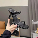 Summer Net Red New Sexy High-Heeled Sandals Women Wear Side-Outfash Fashion With Fine And Cool