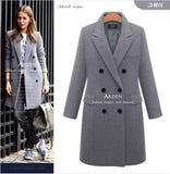 And Winter Wool Jacket Womens Clothing Medium Length Woolen Coats Slim Wild Elegant Female Korean Outerwear S-5XL