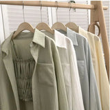 Elegant Women Blouses Cool Korean Long Sleeved Sunscreen Chiffon Shirt Jacket for Women Beach Shirt Long Tunic for