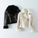 Spring And Autumn New Women's Street Fashion Leisure Short Fur Coat