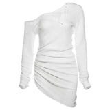 2025 Autumn New Women's Hottie Pure Desire Design Thin Perspective Irregular Waist Repair