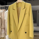 Zingj Small Suit Jacket Female Spring And Autumn 2024 New Korean Version Straight Tube Casual Niche Design Fried Street Fashion