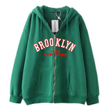 Style Lazy Cardigan Hoodie 2024 Spring And Autumn Oversize Zipper Jacket Couple