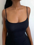 Solid Color Slim Maxi Slip