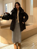 Hooded Waist Down Jacket Female 2024 Winter Sweet And Thick White Duck Velvet Show Thin Small Pie To Overcome The Coat Tide-Outfit