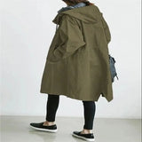 Autumn Windbreaker Mid-length Small Temperament Waist-controlled Women's Woolen