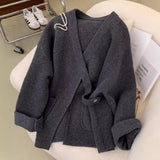 2025 Autumn And Winter New Set Of Sweater Thin Knit Trousers Casual Suit Women's