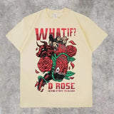 Men's T-Shirt 2024 Basketball Shirt Sports Style Short-Sleeved Cotton Print Loose T-Shirt Street Hip-Hop Blouse Short
