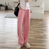 Women Jeans 2022 New Loose Colorful Wide Leg Brown High Waist Straight Pants Women's Casual Pants Denim Femme
