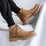 Zingj 2023 New British Style Outdoor Overalls Men Outfit Men's Fashion Boots