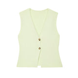 Color Knitted Vest Fashion Leisure 2025 New Women's