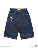 Shorts Y2K Pants Harajuku Hip-Hop Printed Baggy Denim Shorts Summer