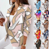 Zingj Wise New Autumn And Winter Hot Style Long Sleeve Double Breasted Printed Suit Small