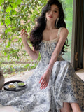Vintage Black Evening Party Dress Women 2023 Summer Elegant Romantic Prom Vestidos Korean A-line Graduation