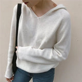 Zingj Trend Ins Hooded Sweater Sweater Thin Autumn Sweater Long-Sleeved Sweater