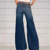 Vintage Wide-Leg Jeans Woman 211-1-Outfit