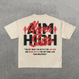 Hip Hop T-Shirt Harajuku Short T-Shirt Gothic Street Clothing Fashion Men's And Women's Punk