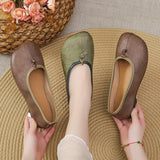 Zingj Single Shoes Women 2024 Spring Fall New Korean Version Fashion Round Head Flat Bottom A Foot Pedal Mother