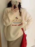 Fruit Cake Jacquard Knit Pullover- Outfit