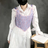 Yuan Treasure After The Corset Corset Corset Hot Girl Folded Wearing A Small Waistcoat Top