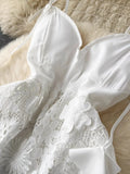 Sensation Socialite Dress Dress Heavy Industry Embroidery Three-Dimensional Lace Dress Design Sense Suspender