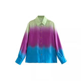 Spring Tie-Dye Printed Fashion Leisure Long-Sleeved