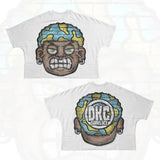 T-Shirt Hip-Hop Fun Cartoon Pattern Printing Oversized T-Shirt Original Gothic Cotton Short